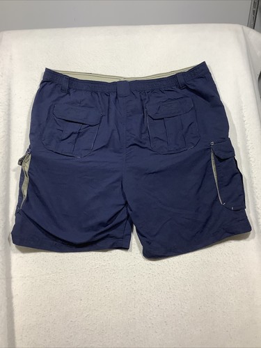 HB Harbor Bay Sport Cargo Shorts Men's 2XB XXL Big Blue Camping Hiking Outdoors - Picture 7 of 8