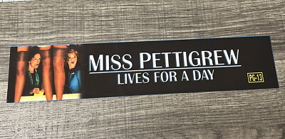 2008 Miss Pettigrew Lives For A Day Movie Theater Mylar Poster 2 x12  Amy Adams