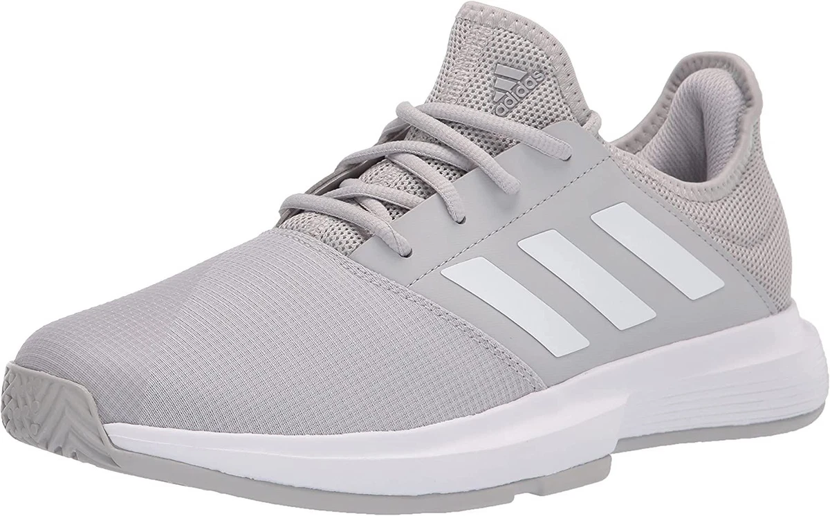 adidas GAMECOURT Tennis Shoes | White-Silver | Women's