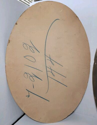 2 Large Antique Oval Portrait Photographs Men Unframed - Picture 12 of 19