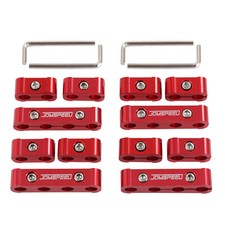 12pcs Red Spark Plug Wire Separator Divider 8mm 9mm 10mm Fits For Racing Car