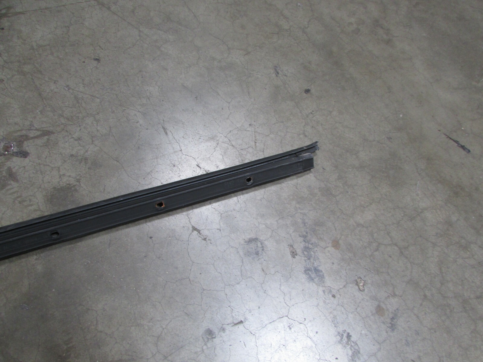 Ferrari 488, RH, Right Outer Door Glass Scraper, Used Damaged, P/N 86742900