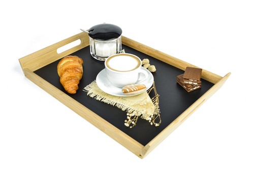Plateau En Bois Plateau De Service Plateau De Petit Déjeuner Table De Lit - 第 1/4 張圖片