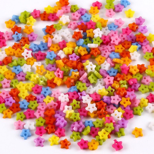 100x DIY 6mm Mini Buttons 2 Holes Doll Baby Garment Sewing Accessories Handcraft - Picture 12 of 22