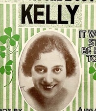 1916 Joe Young If I Knock the L Out of Kelly XL Sheet Music Huckleberry Finn