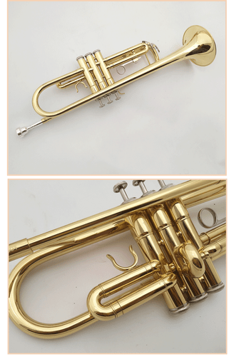 Small Instruments, Western Brass, Adult Band Playing Lacquer Gold - Picture 5 of 7