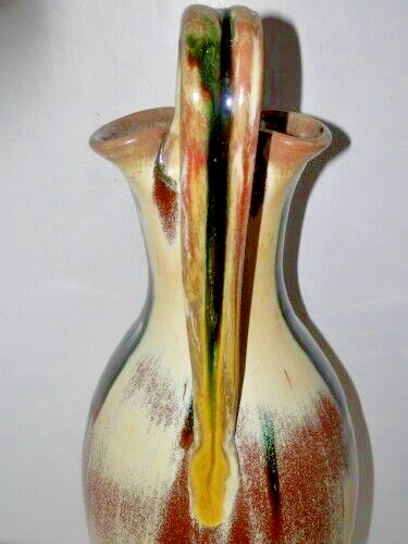 NORTH CAROLINA A. R. COLE? POTTERY 19 1/2" REBECCA PITCHER 5 COLORS MINT BIN - Picture 11 of 14