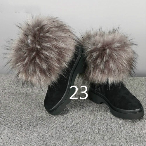 Faux Fur Shoes Boots Accessories Ankle Leg Cover Warmers Ring Fluffy Winter - Picture 12 of 16