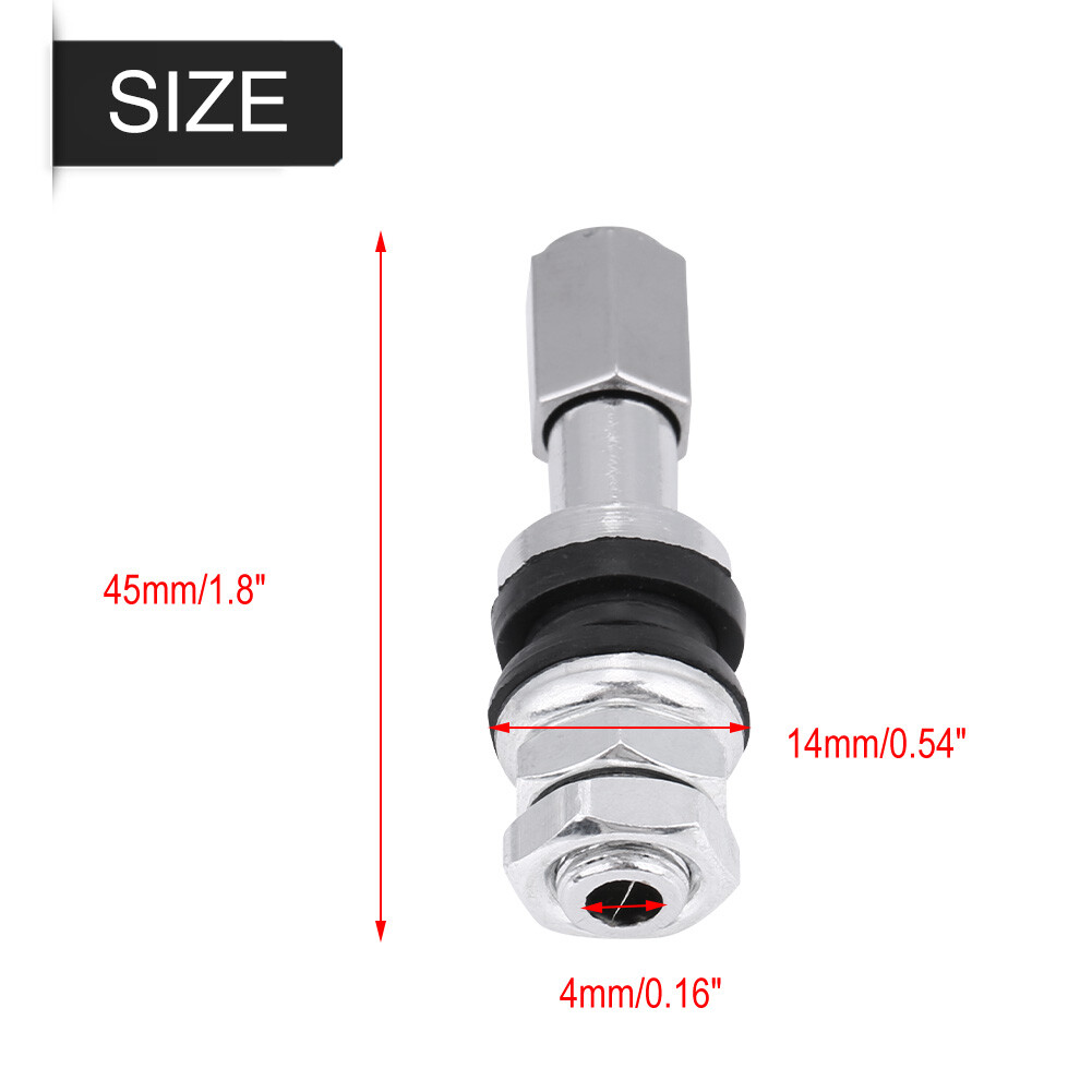 Valves De Pneu En Aluminium Tr48e Pince Métallique Tubeless Dans Les Vannes Tige De Valve De Pneu De Moto