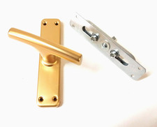 MANIGLIA CREMONESE ALLUMINIO CON MOVIMENTO GRATZ CON BUSSOLE PORTA FINESTRA