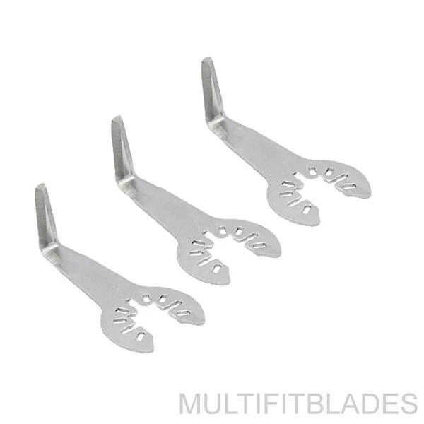 3 x 1" No Serrations 'L' Shaped Windshield Glass Knife - Rockwell Hyperlock Fit