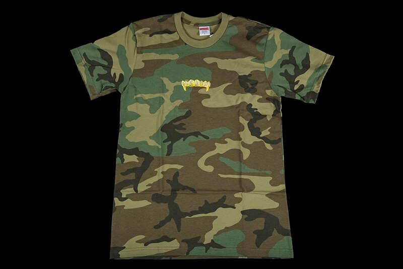 NEUF SS19 SUPREME TEE AVANT WOODLAND CAMO M MOYEN