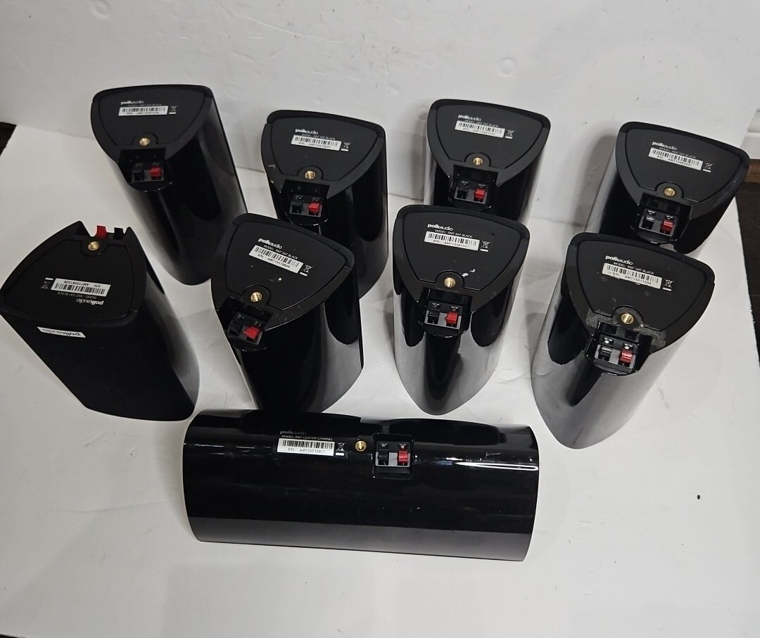 Polk Audio RM7 Speakers 8 Satellite & 1 Center Speaker Sets Of 9