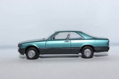 Mercedes Benz S Klasse Coupe C126  Herpa 1:87 Koch 3054J türkismic heller glänze