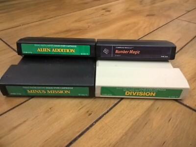 TI-99/4a Math Cartridge Lot, TESTED GOOD, Texas Instruments | eBay