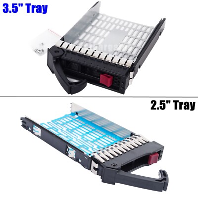 2.5''/3.5'' SSD HDD Tray Caddy for HP Proliant DL360 DL370 DL380 DL385 G6 SAS SATA
