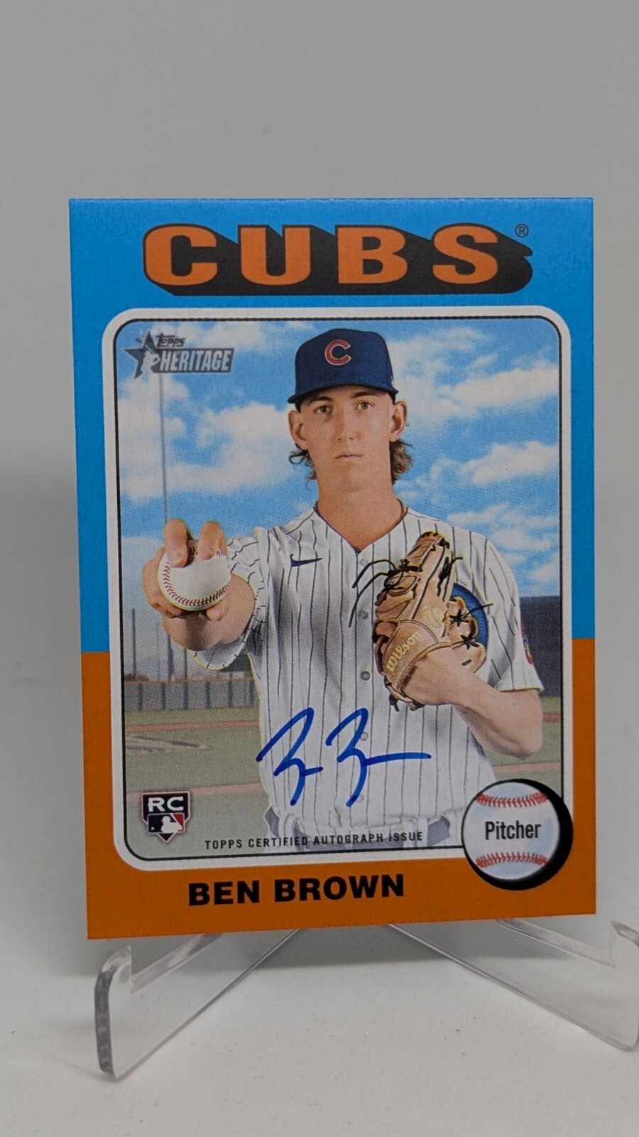 2024 Topps Heritage High Number Ben Brown Real One Auto ROA-BB RC
