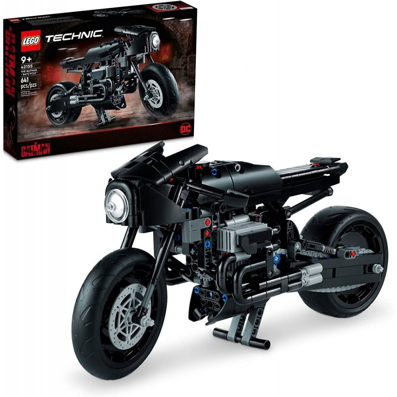 Lego Technic - THE BATMAN – BATCYCLE - Lego 42155 iconica modo del super eroe Ba
