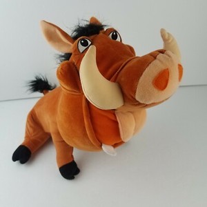 Talking Pumbaa Plush Lion King Stuffed Animal Pumba Warthog Feed Me Bug Disney | eBay