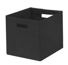 Better Homes & Garden™ ~ RICH BLACK ~ 12.75" ~ Fabric Storage Cube/Bin