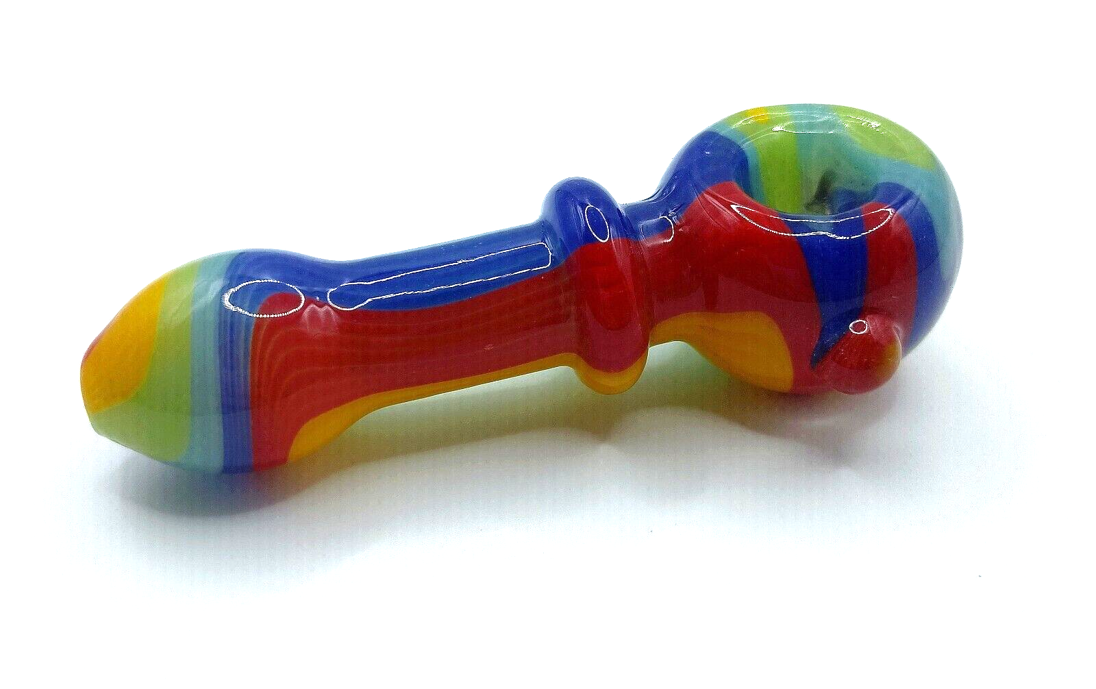 Collectible Swirled Glass Hand Pipe