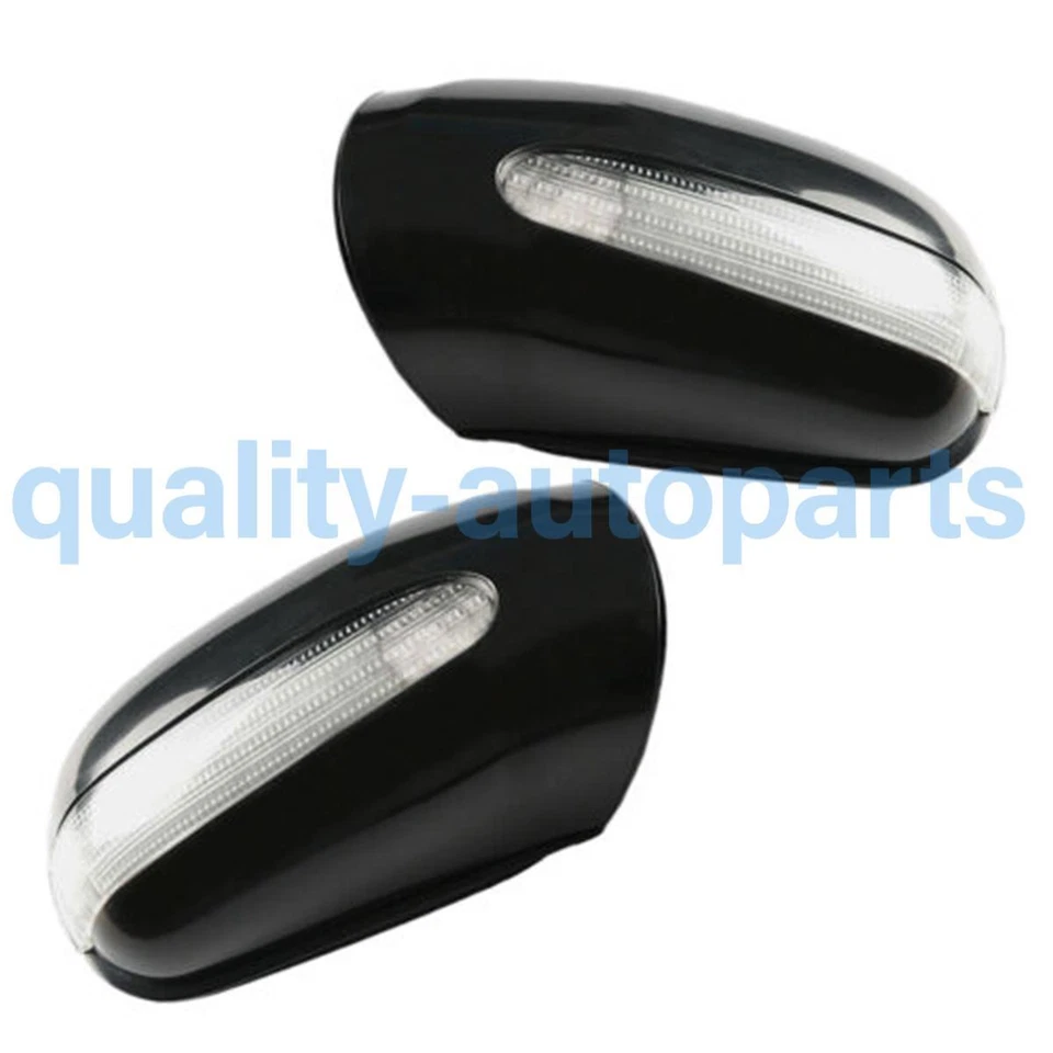 L+R Door Mirror Housing Cover For Benz W220 W215 S320 S430 2208100264 2208100164 Foto 2 de 3