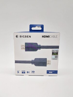 Bigben HDMI-Kabel 2.1, Braided, 8K   3m Unterstützte Auflösungen 4K #KT2598DÜ