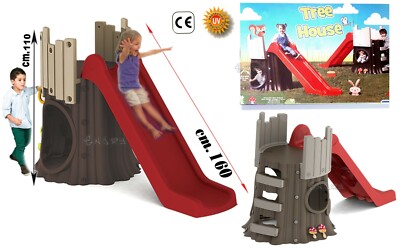 SCIVOLO GRANDE PER BAMBINI E CASETTA GIARDINO AREA GIOCO CASA SULL