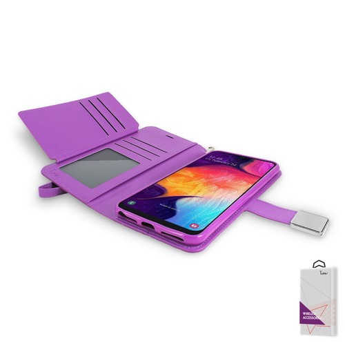 Für Samsung Galaxy A12 Etui Geldbörse Extra Kartenhalter Leder Folio Cover Etui - Bild 6 von 19