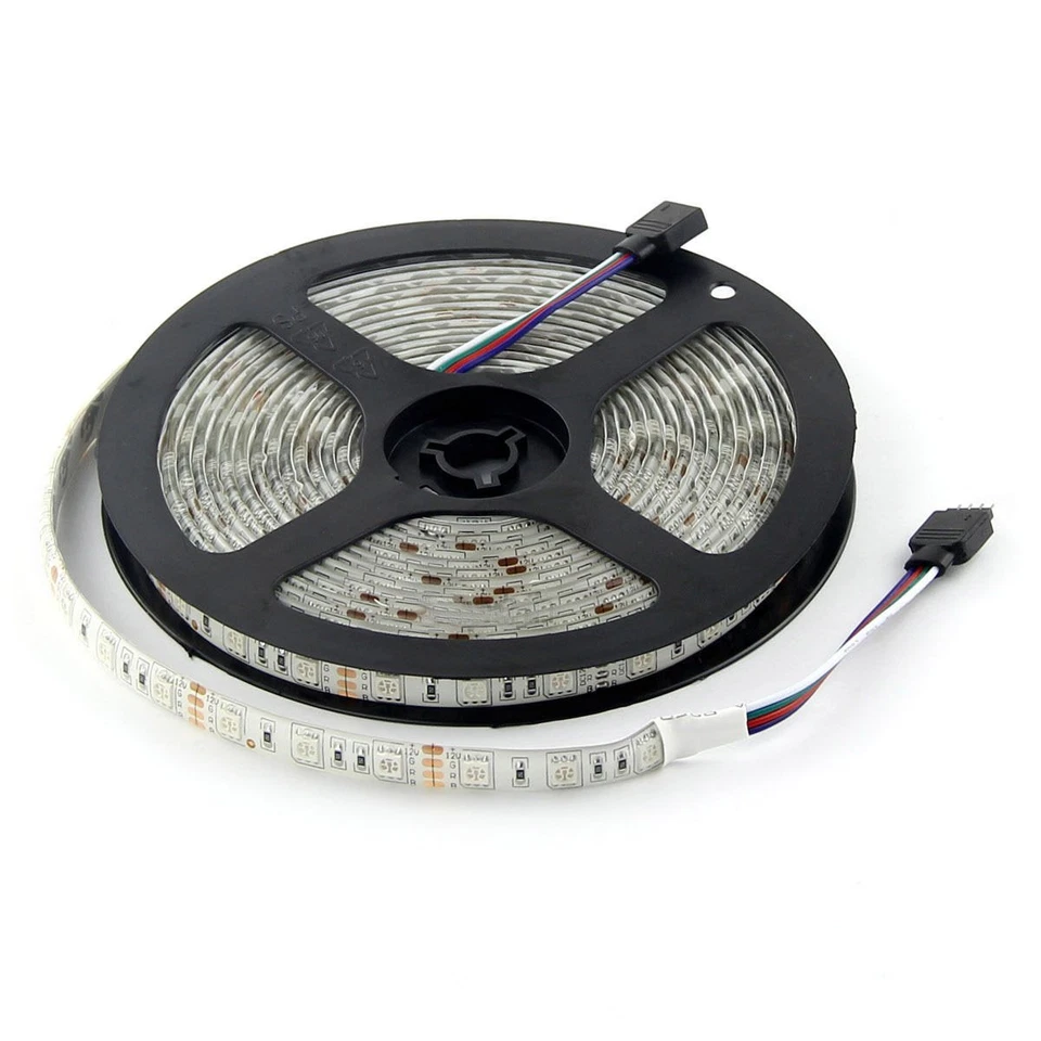 1m 5m 10m 20m LED Strip Light 5050 RGB 60LEDs/M Flexible Lights Waterproof DC12V - Image 3 of 4