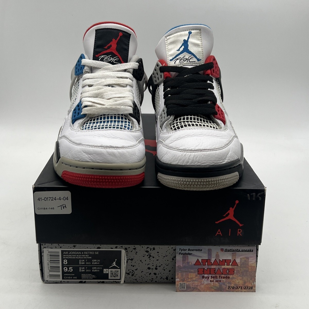 Size 8 - Air Jordan 4 Retro SE Mid What The 4 (CL1184-146 Size 8 - Air Jordan 4 Retro SE Mid What The 4 (CL1184-146