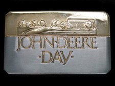 TG01133 NOS VINTAGE 1988  JOHN DEERE DAY  TRACTOR COMPANY BELT BUCKLE