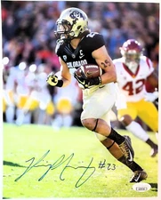 Phillip Lindsay Autographed Colorado Buffalos 8x10 Photo JSA COA