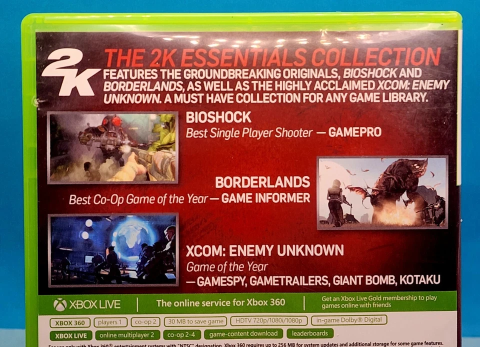 2K Essentials Collection:Bioshock, Borderlands, XCOM (XBOX 360, 2013) 3 Disk Set - Image 2 of 4