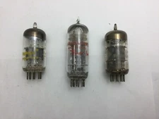 Lot of 3 Vintage Electronic Vacuum Tubes 