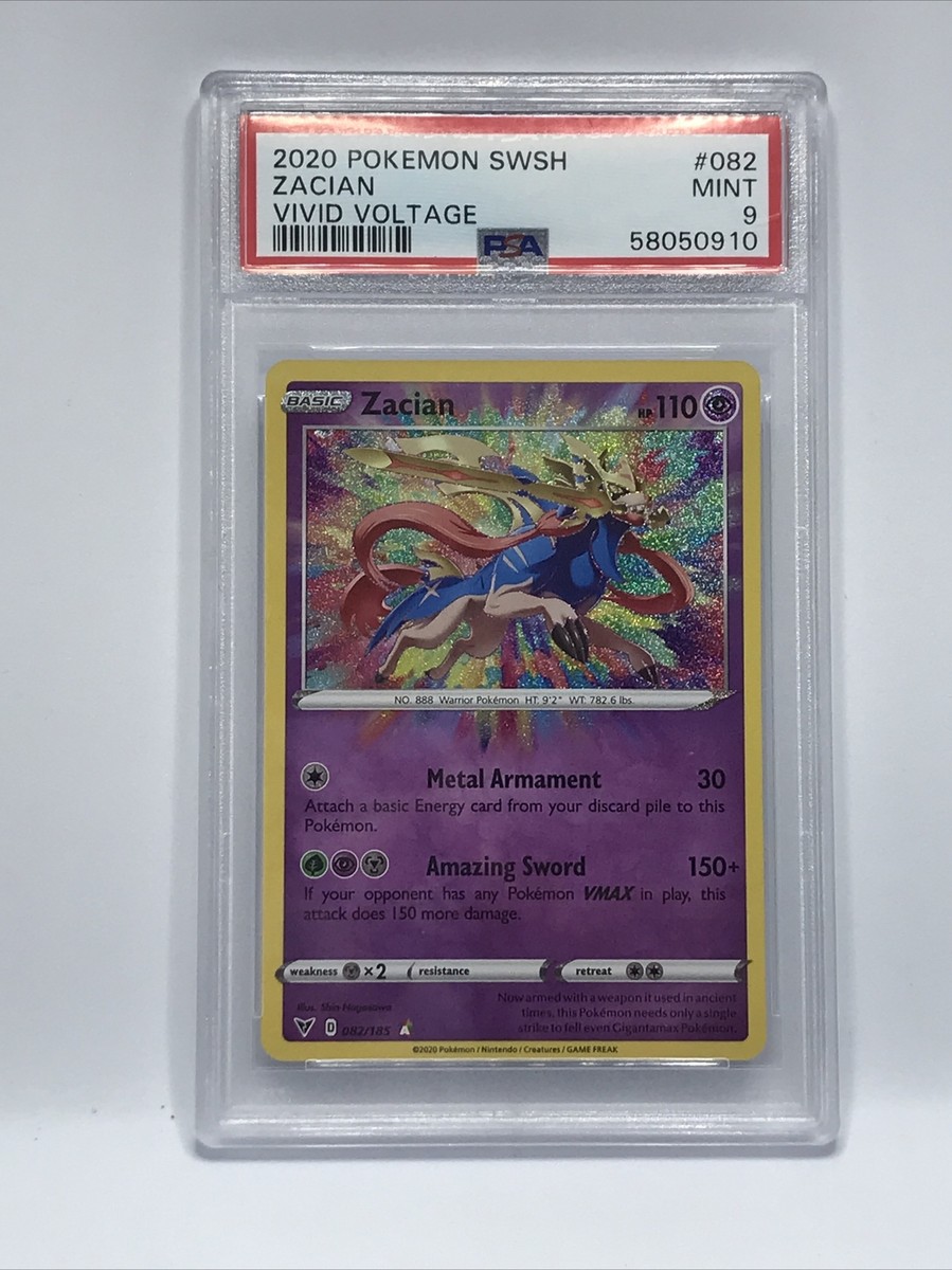 Zacian 082/185 Swsh04: Vivid Voltage Holo for sale online | eBay
