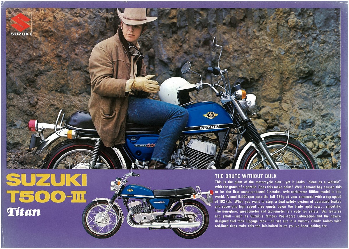 SUZUKI Brochure T500 III T500III 1970 Sales Catalog REPRO | eBay