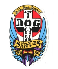 Dogtown Skates Bull Dog Design  Sticker 4" - FREE SHIPPING!
