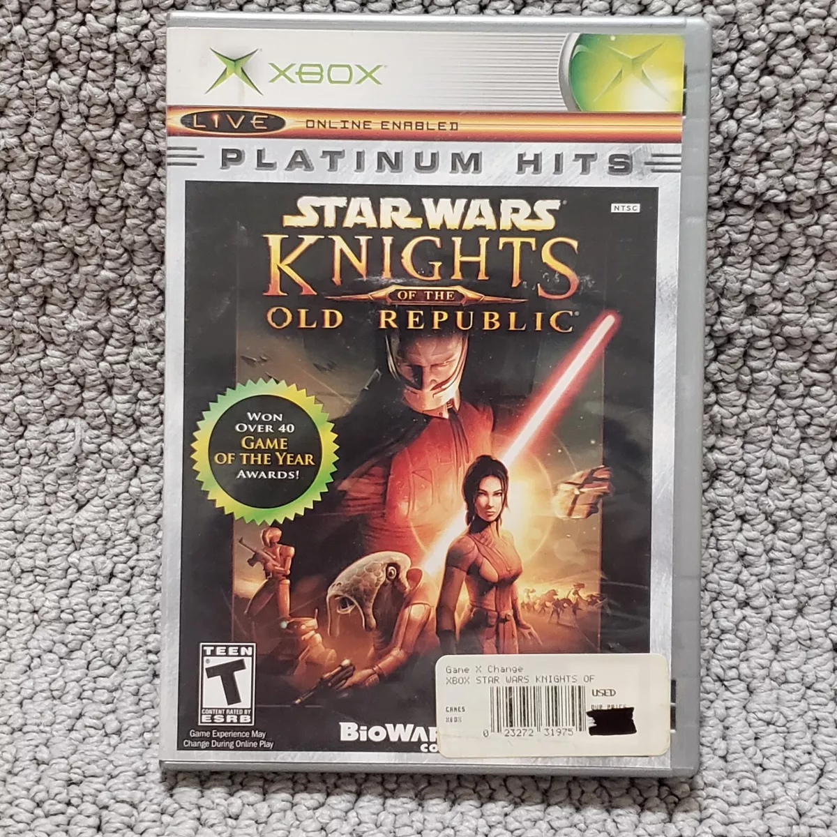 Star Wars: Knights of the Old Republic (Xbox, 2003) Complete W