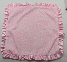 Carters Pink Heart Blanket 2016 Satin Trim 14x14 Inches Lovey