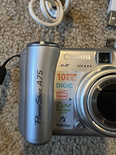 Canon PowerShot A75 3.2MP Digital Camera W Case - Picture 2 of 4