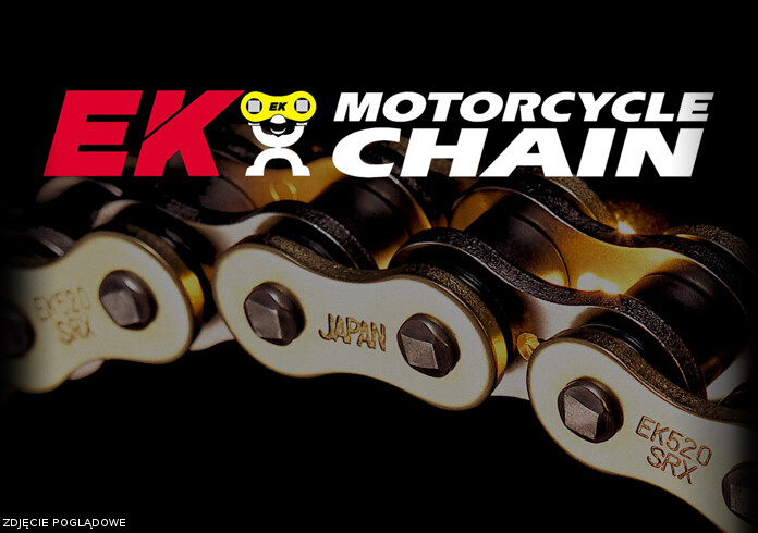 Chaîne EK428SHDR 140 Cross avec ultra résistance de 22.2KN pour moto 125cc