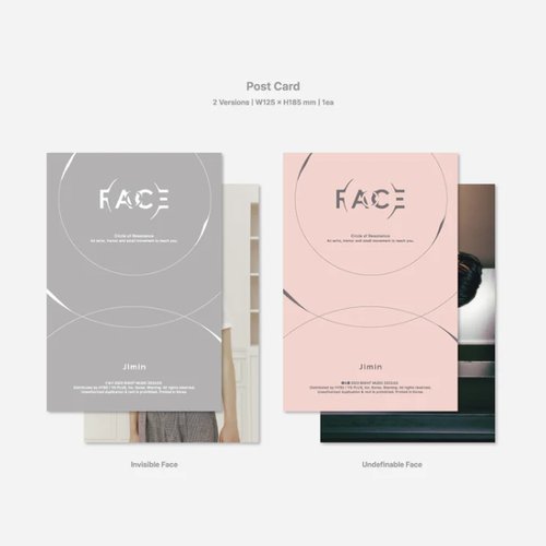 BTS Jimin Solo Album Face Standard ver. Version Select Official K-POP Goods - Picture 8 of 9