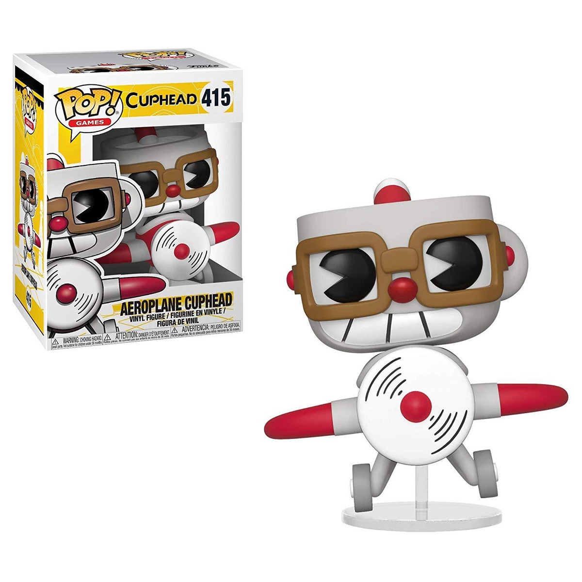 Pop! Games Cuphead Series 2 Aeroplane Cuphead #415 Figure by Funko
