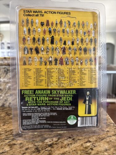 Figura de acción The Emperor ROTJ 71240 1984 Star Wars 79 reverso sin usar, en caja sin perforar LH599 - Imagen 19 de 24