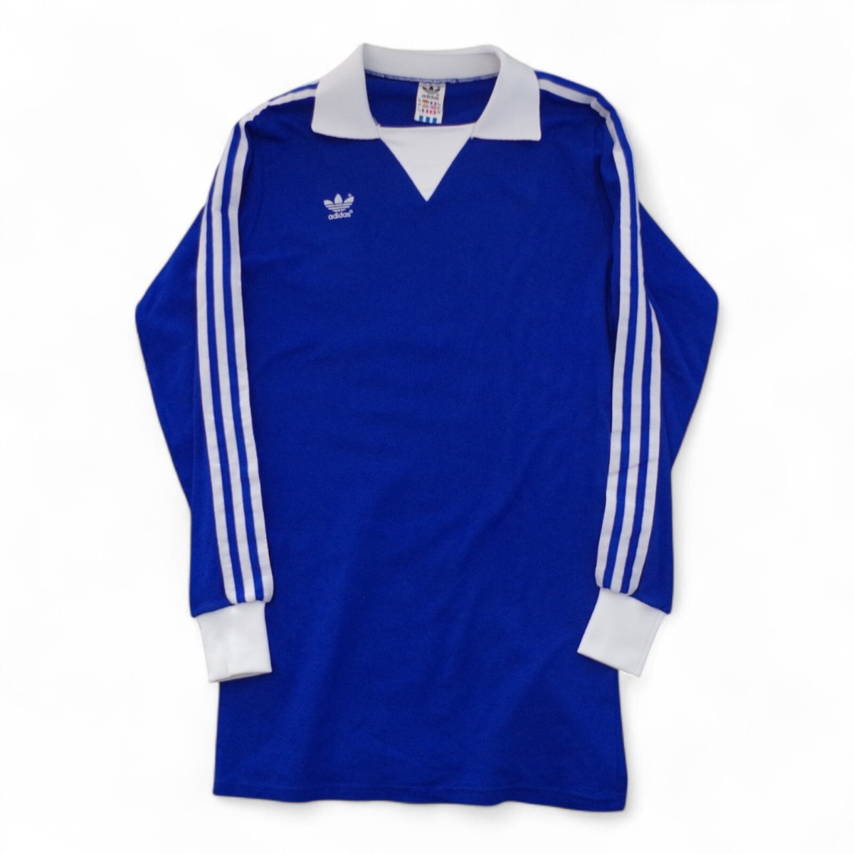 Adidas Blue Shirt Jersey Size L/S Template West Germany Football