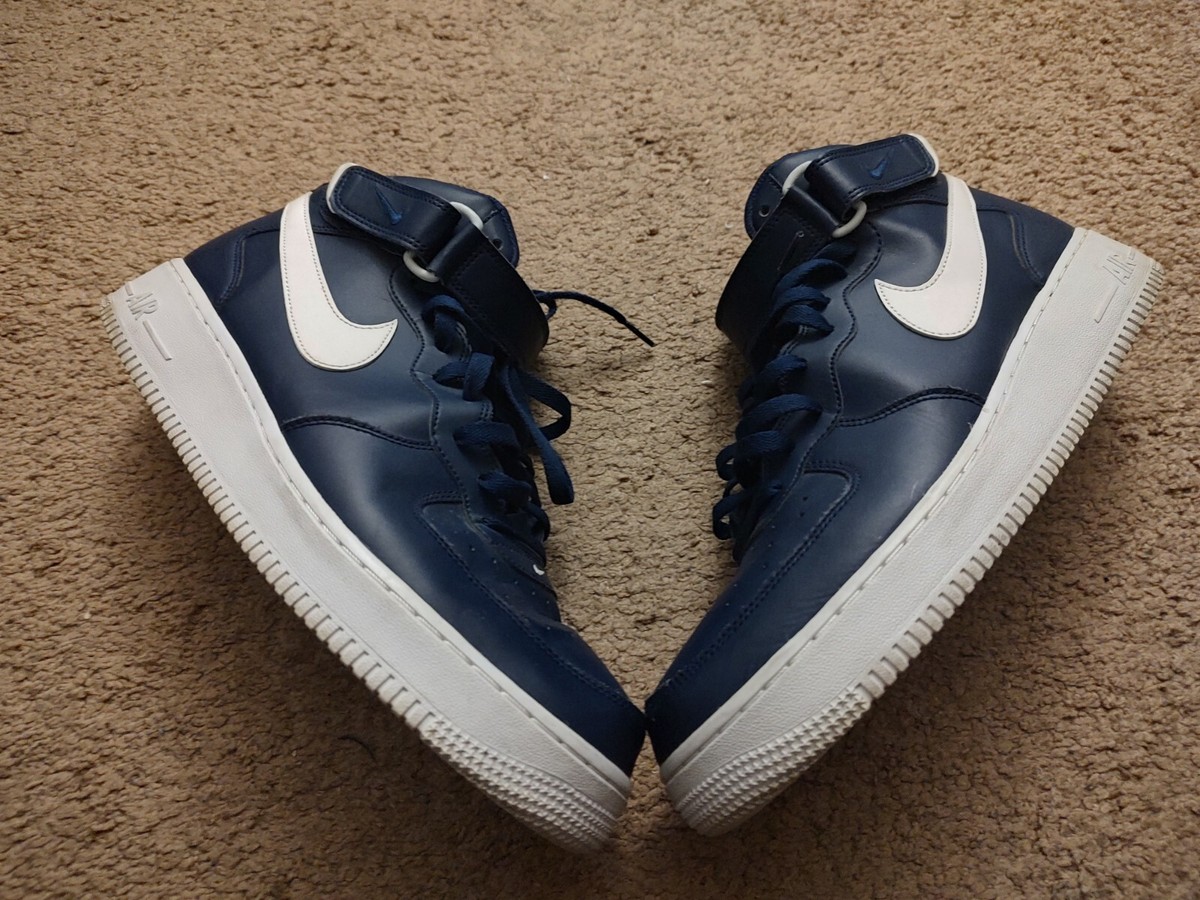 Size 12 - Nike Air Force 1 '07 Mid Midnight Navy Blue | eBay Size 12 - Nike Air Force 1 '07 Mid Midnight Navy Blue | eBay