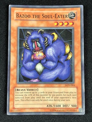 YUGIOH BAZOO THE SOUL-EATER LON-064 SUPER PLAY/EDGE-WEAR