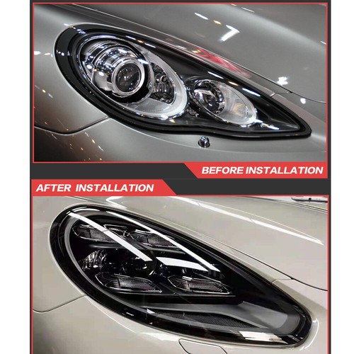 Faro LED para Porsche Panamera 2010-2017 DRL intermitente conjunto de lámpara delantera - Imagen 4 de 12