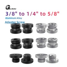 Aluminum Alloy 3/8"-16 to 1/4"-20 to 5/8"-11 Convert Screws Adapter for Tripod